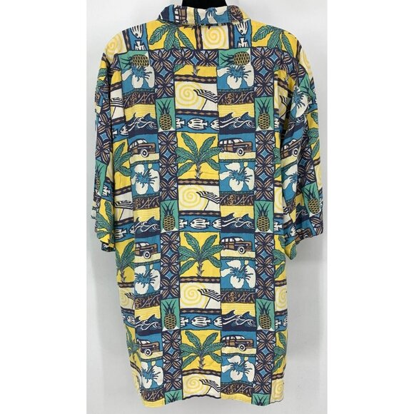 Smith Watkins Men Hawaiian Shirt Size XXL Extra Extra Large Short Sleeve Aloha - Picture 3 of 5